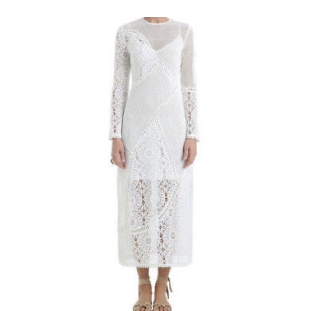Zimmermann Anais Lace Sheath Dress Size AU 2, US 6
